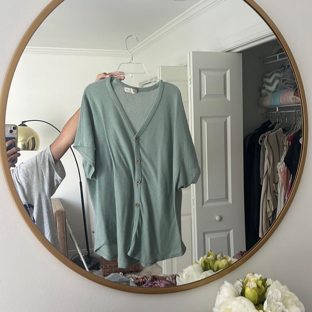 Soft comfy green shirt